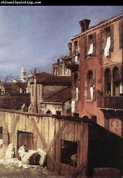 Canaletto The Stonemason s Yard (detail)