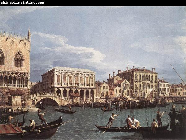 Canaletto The Molo and the Riva degli Schiavoni from the Bacino di San Marco