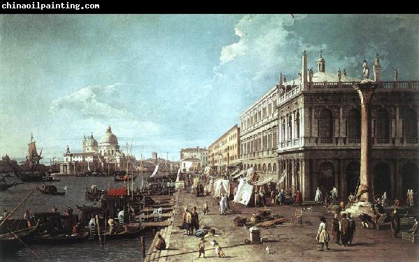 Canaletto The Molo with the Library and the Entrance to the Grand Canal f