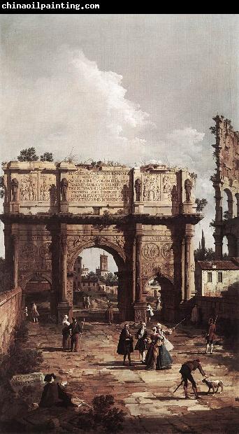 Canaletto Rome: The Arch of Constantine ffg