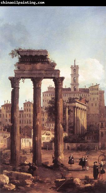 Canaletto Rome: Ruins of the Forum, Looking towards the Capitol d