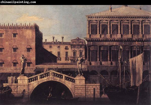 Canaletto Capriccio: The Ponte della Pescaria and Buildings on the Quay d