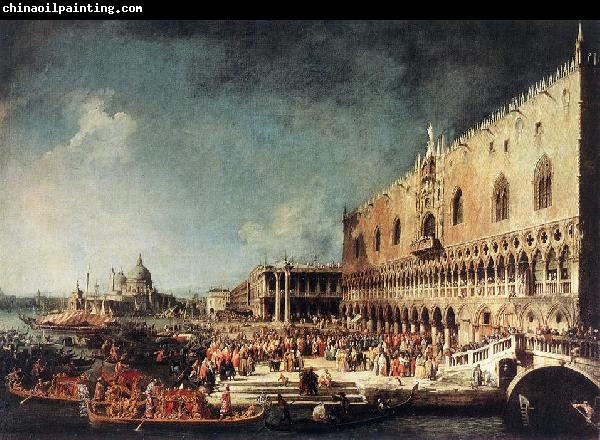 Canaletto Arrival of the French Ambassador in Venice d