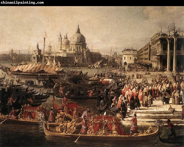 Canaletto Arrival of the French Ambassador in Venice (detail) f