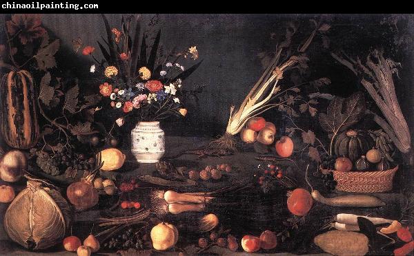 Caravaggio Still-Life with Flowers and Fruit g