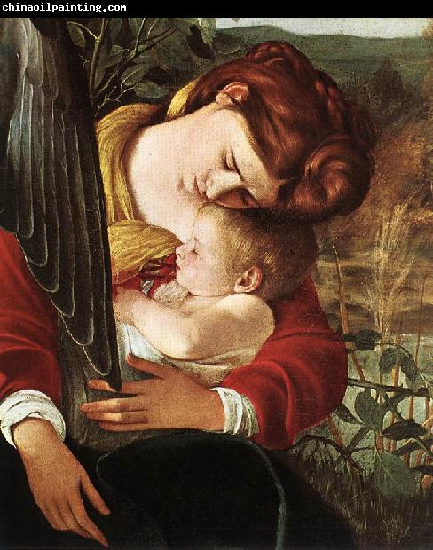 Caravaggio Rest on Flight to Egypt (detail) fg