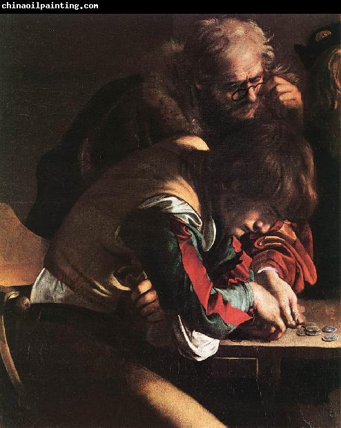 Caravaggio The Calling of Saint Matthew (detail) dsf