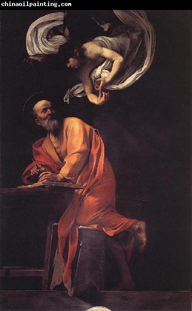 Caravaggio The Inspiration of Saint Matthew df