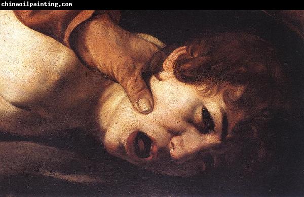 Caravaggio The Sacrifice of Isaac (detail) dsf