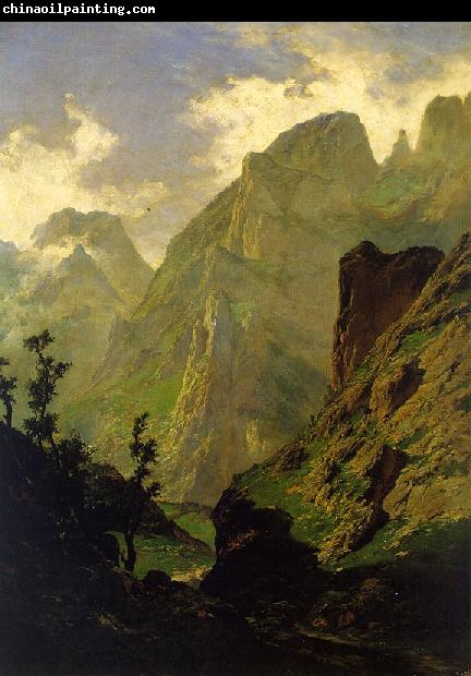 Carlos de Haes The Peaks of Europe,  The Mancorbo Canal