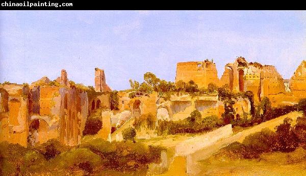 Charles Blechen The Ruins of the Septizonium on the Palatine in Rome