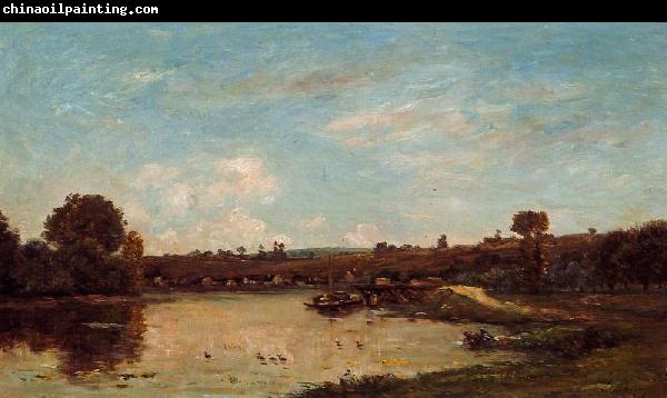 Charles-Francois Daubigny Washerwomen near Valmondois