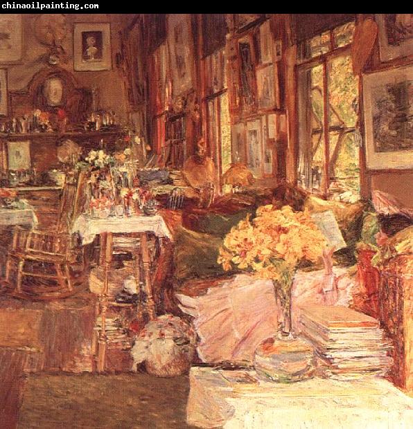 Childe Hassam The Room of Flowers