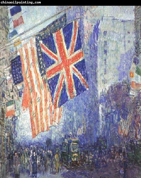 Childe Hassam The Union Jack