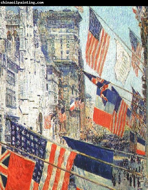 Childe Hassam Allies Day in May 1917