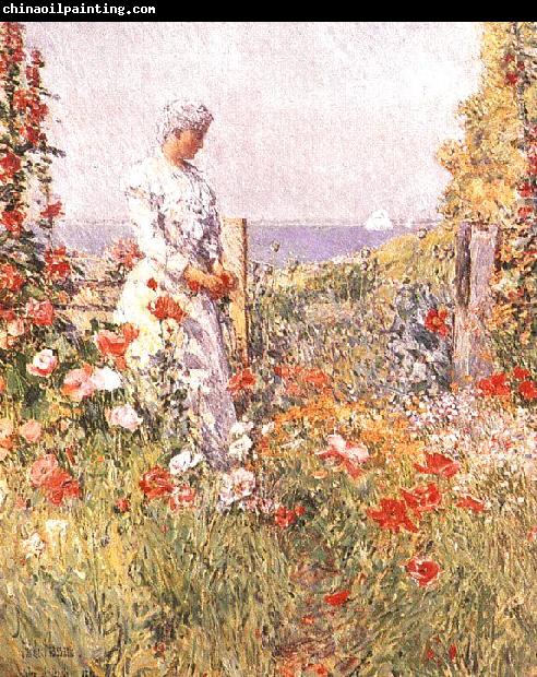 Childe Hassam Celia Thaxter in her Garden