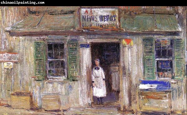 Childe Hassam News Depot at Cos Cob