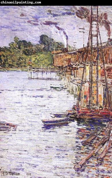 Childe Hassam The Mill Pond at Cos Cob