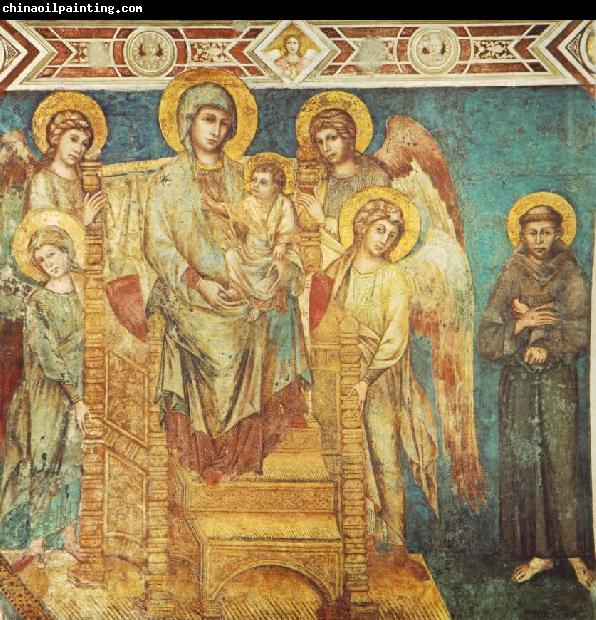 Cimabue Madonna Enthroned with the Child, St Francis and four Angels dfg