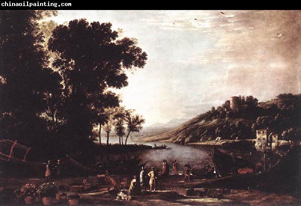 Claude Lorrain Landscape with Merchants sdfg