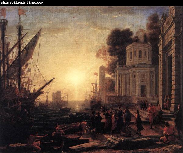 Claude Lorrain The Disembarkation of Cleopatra at Tarsus dfg