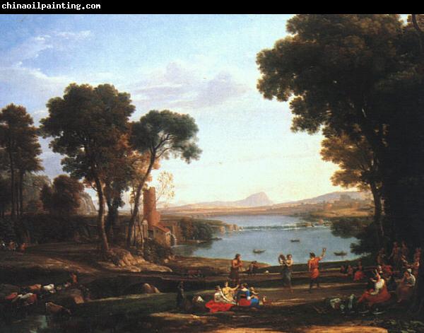 Claude Lorrain Landscape with the Marriage of Isaac and Rebekah