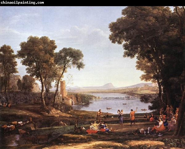 Claude Lorrain Landscape with Dancing Figures dfgdf