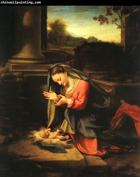 Correggio Madonna Worshipping the Child