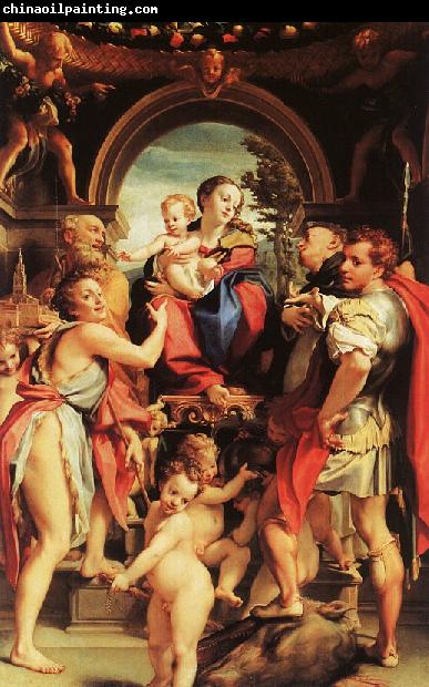 Correggio Madonna with St.George