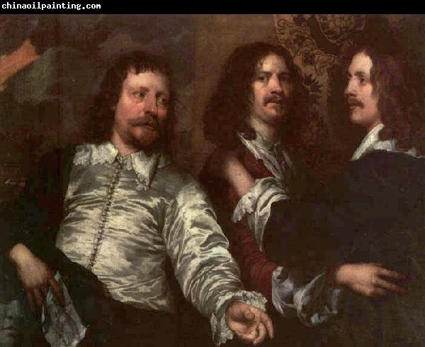 DOBSON, William The Painter with Sir Charles Cottrell and Sir Balthasar Gerbier dfg