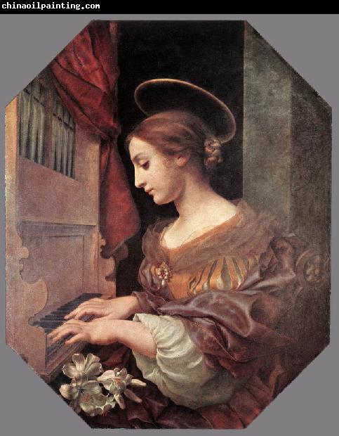 DOLCI, Carlo St Cecilia at the Organ dfg