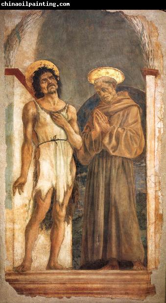 DOMENICO VENEZIANO St John the Baptist and St Francis sdn