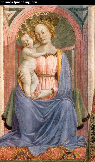 DOMENICO VENEZIANO The Madonna and Child with Saints (detail) dh