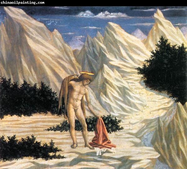 DOMENICO VENEZIANO St John in the Wilderness (predella 2) cfd