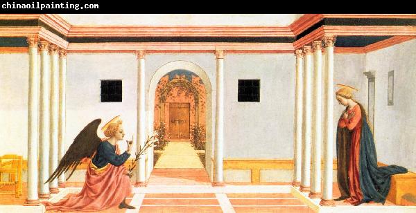 DOMENICO VENEZIANO Annunciation (predella 3) dfg