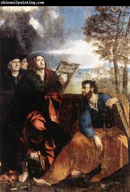 DOSSI, Dosso Sts John and Bartholomew with Donors ds