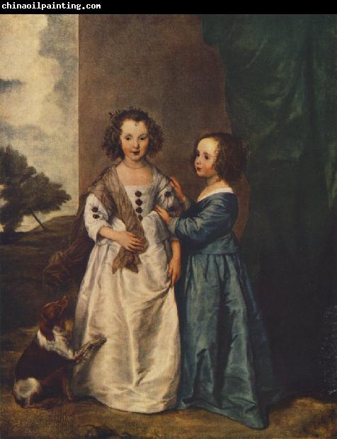DYCK, Sir Anthony Van Portrait of Philadelphia and Elisabeth Cary fg