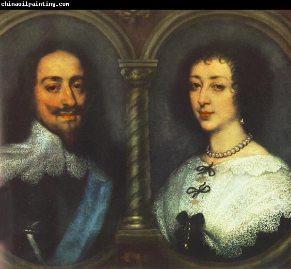 DYCK, Sir Anthony Van Charles I of England and Henrietta of France dfg