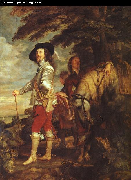DYCK, Sir Anthony Van Charles I: King of England at the Hunt drh