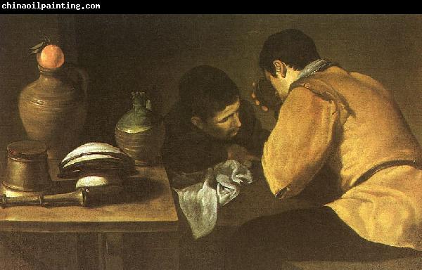 Diego Velazquez Two Men at a Table