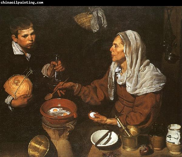 Diego Velazquez An Old Woman Cooking Eggs