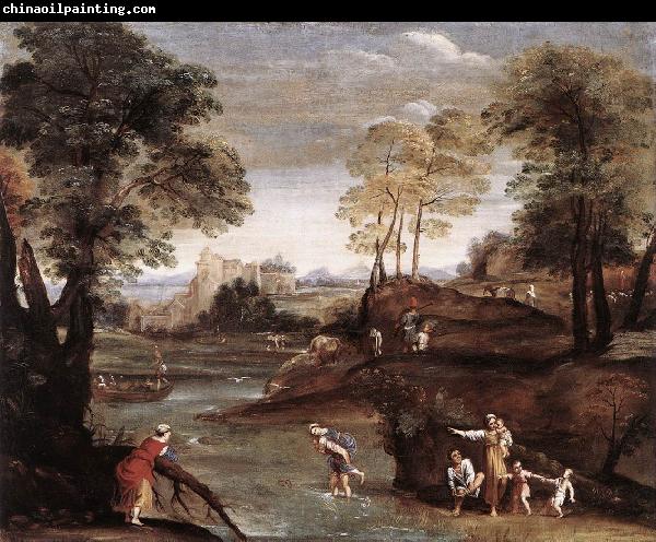 Domenichino Landscape with Ford dg