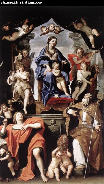 Domenichino Madonna and Child with St Petronius and St John the Baptist dg