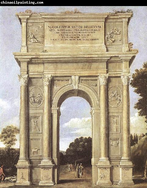 Domenichino A Triumphal Arch of Allegories dfa