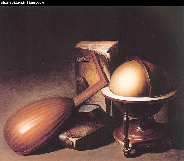 Dosso Dossi Still Life with Globe, Lute and Books