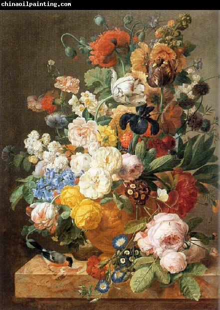 ELIAERTS, Jan Frans Bouquet of Flowers in a Sculpted Vase dfg