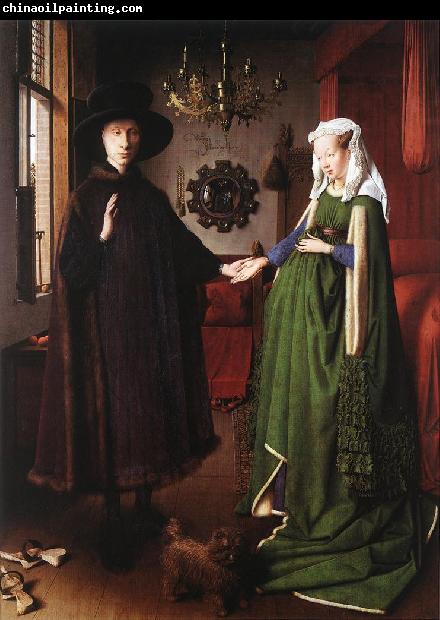 EYCK, Jan van Portrait of Giovanni Arnolfini and his Wife df
