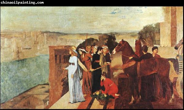 Edgar Degas Semiramis Building Babylon