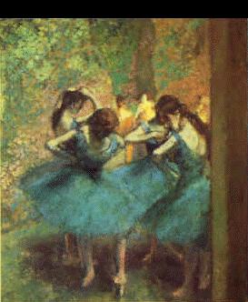 Edgar Degas Dancers in Blue