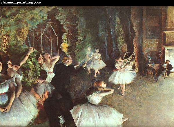 Edgar Degas Rehearsal on the Stage